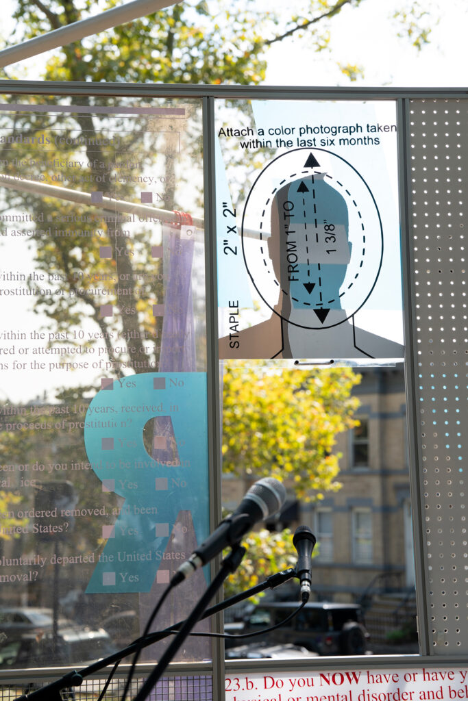 Installation detail of A Mobile Home in Sunset Park, 2024, picture credit: moreart.org