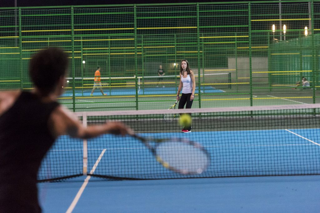 UWC Dilijan students playing tennis