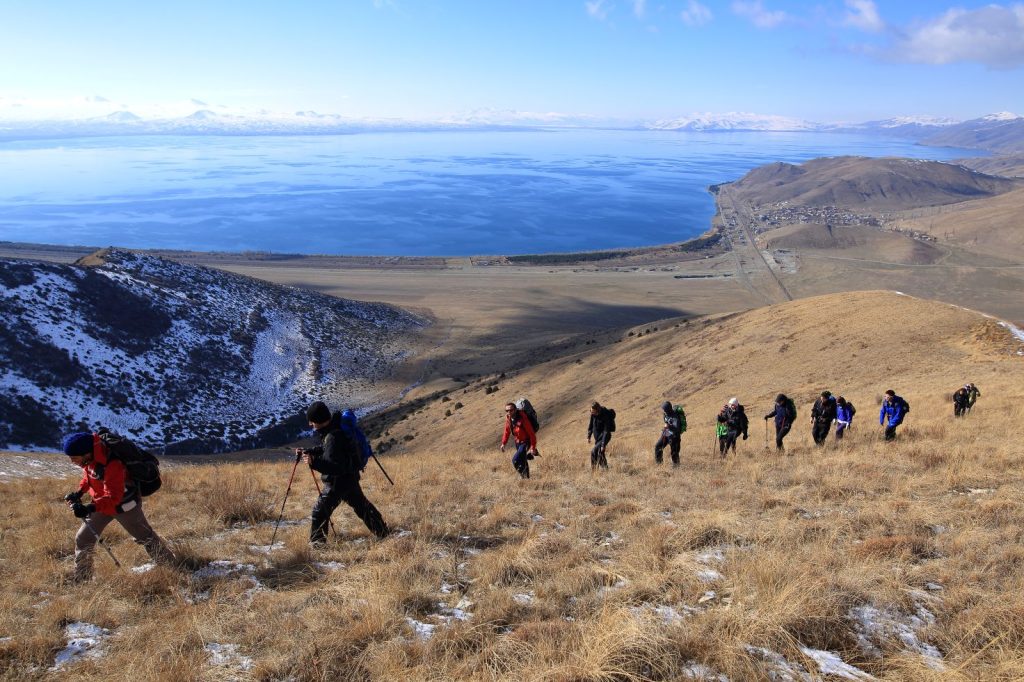 UWC students hiking up mountain for CAS