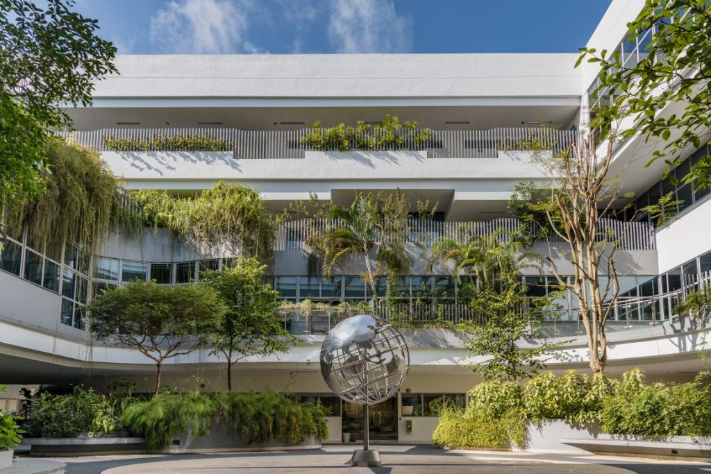 Plants falling down walls of UWC South East Asia school